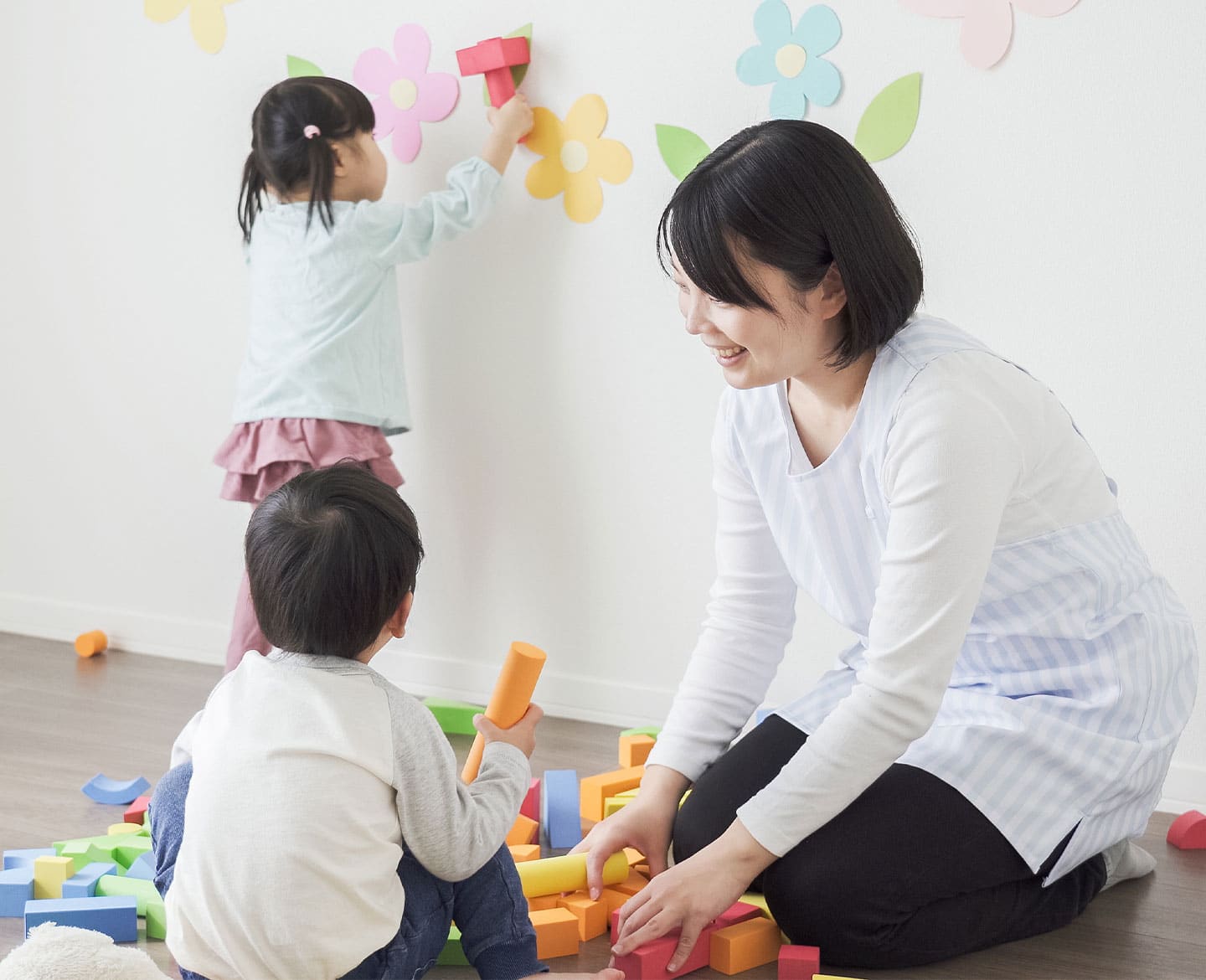 mom participating in a childcare swap