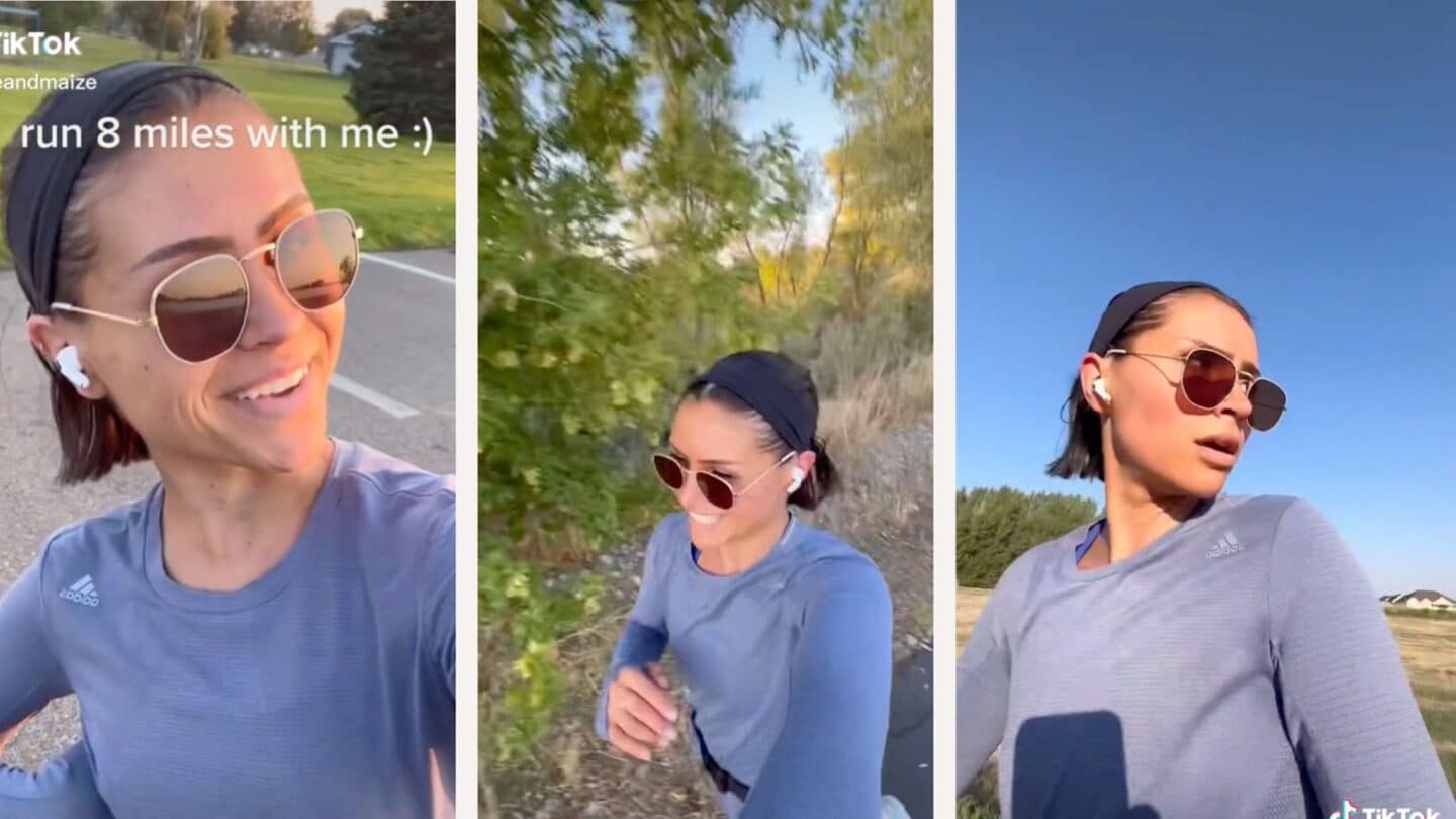 sageandmaize viral tiktok women running alone