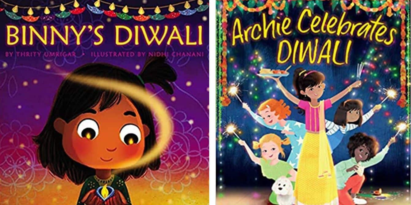 book collage- diwali children's books