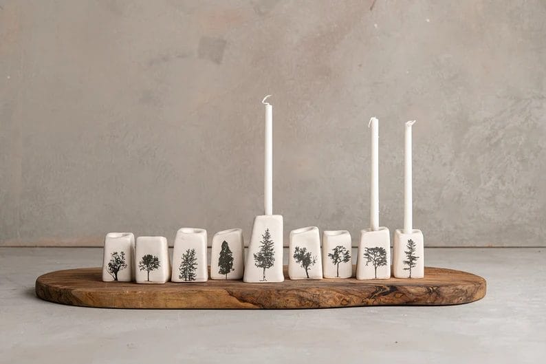 ClaybyDannah Handmade Ceramic Modular Menorah