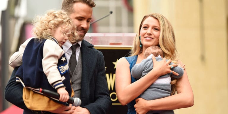 Blake Lively and Ryan Reynolds with big family on the Hollywood Walk of Fame