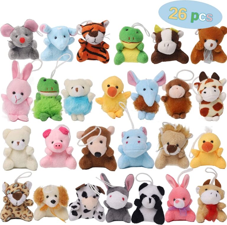 26 pieces mini stuffed animal plush set