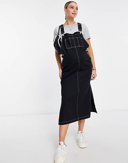 maternity overall dress