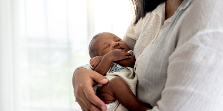 mom learning how to stay organized with a newborn at home