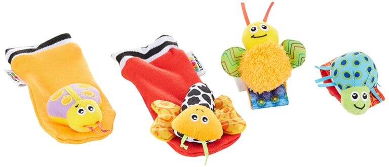 Lamaze Gardenbug Footfinder and Wrist Rattle Toy Set