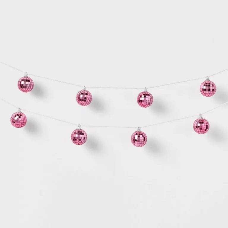 Spritz Valentine Disco Ball Garland