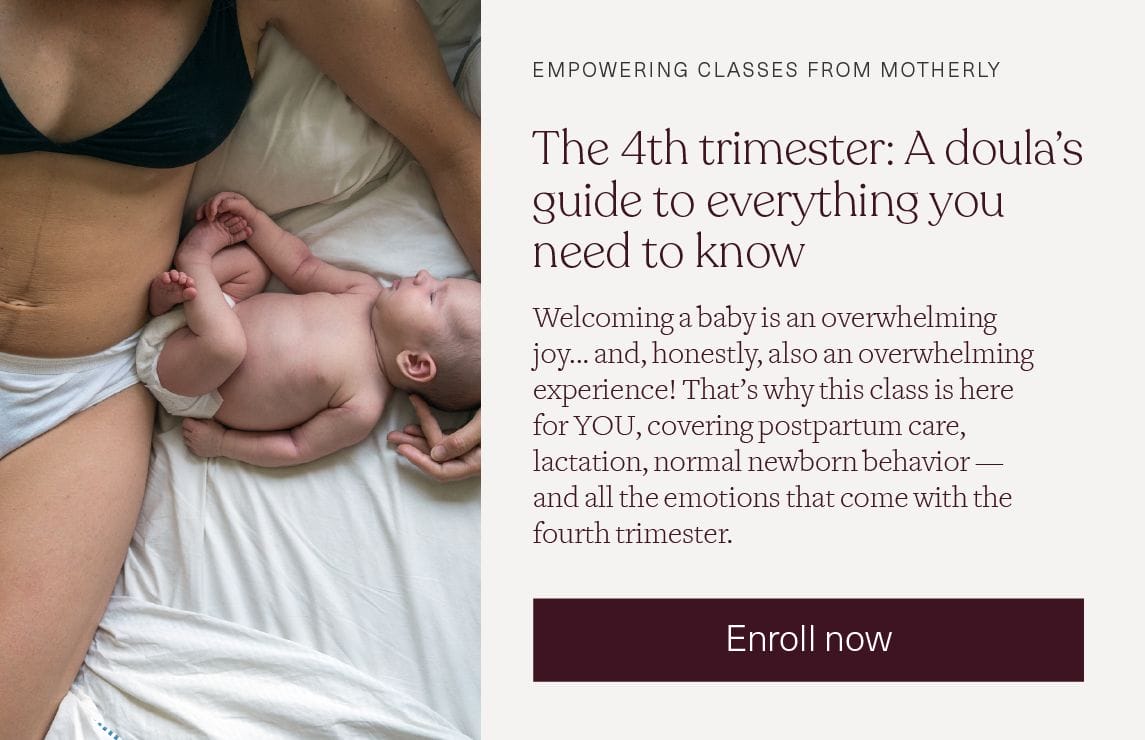 The 4th trimester: A doula's guide to everything you need to know