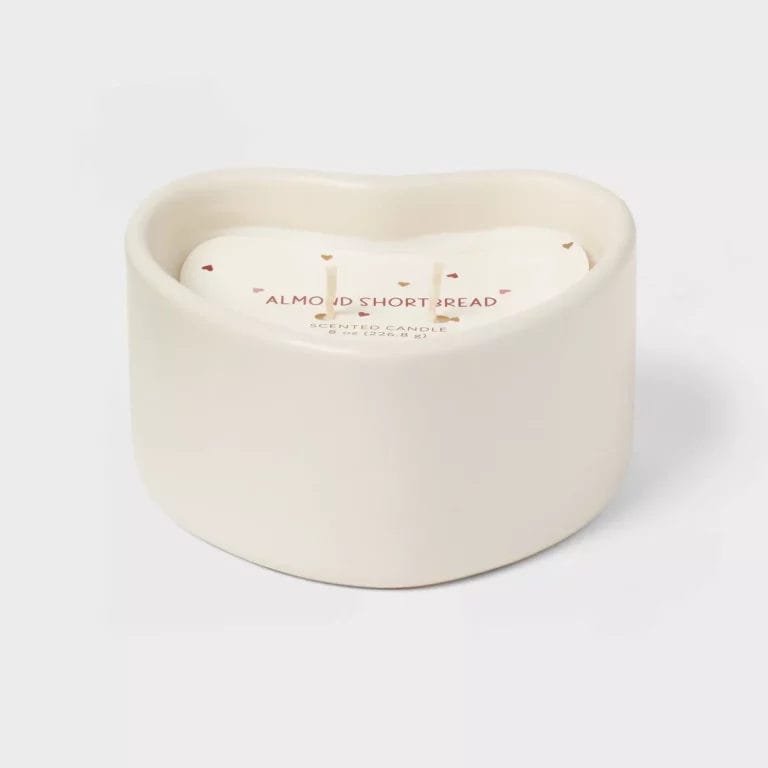 Threshold Ceramic Heart Shaped Candle