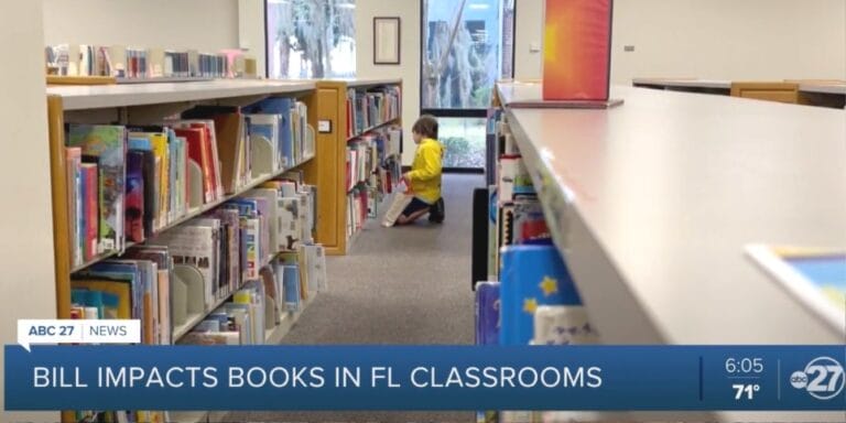 image of florida classroom library - florida books ban