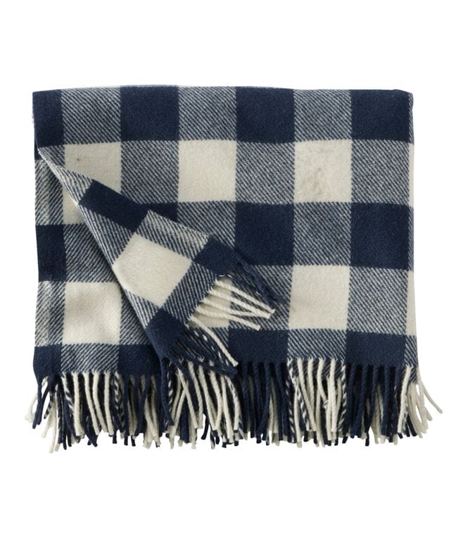 washable wool throw from L.L. Bean