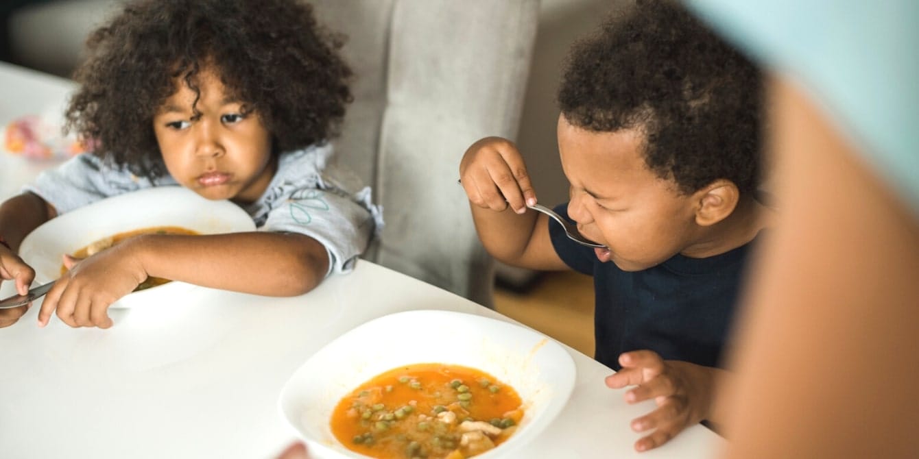 child eating soup and making a gross face- top picky eater stories