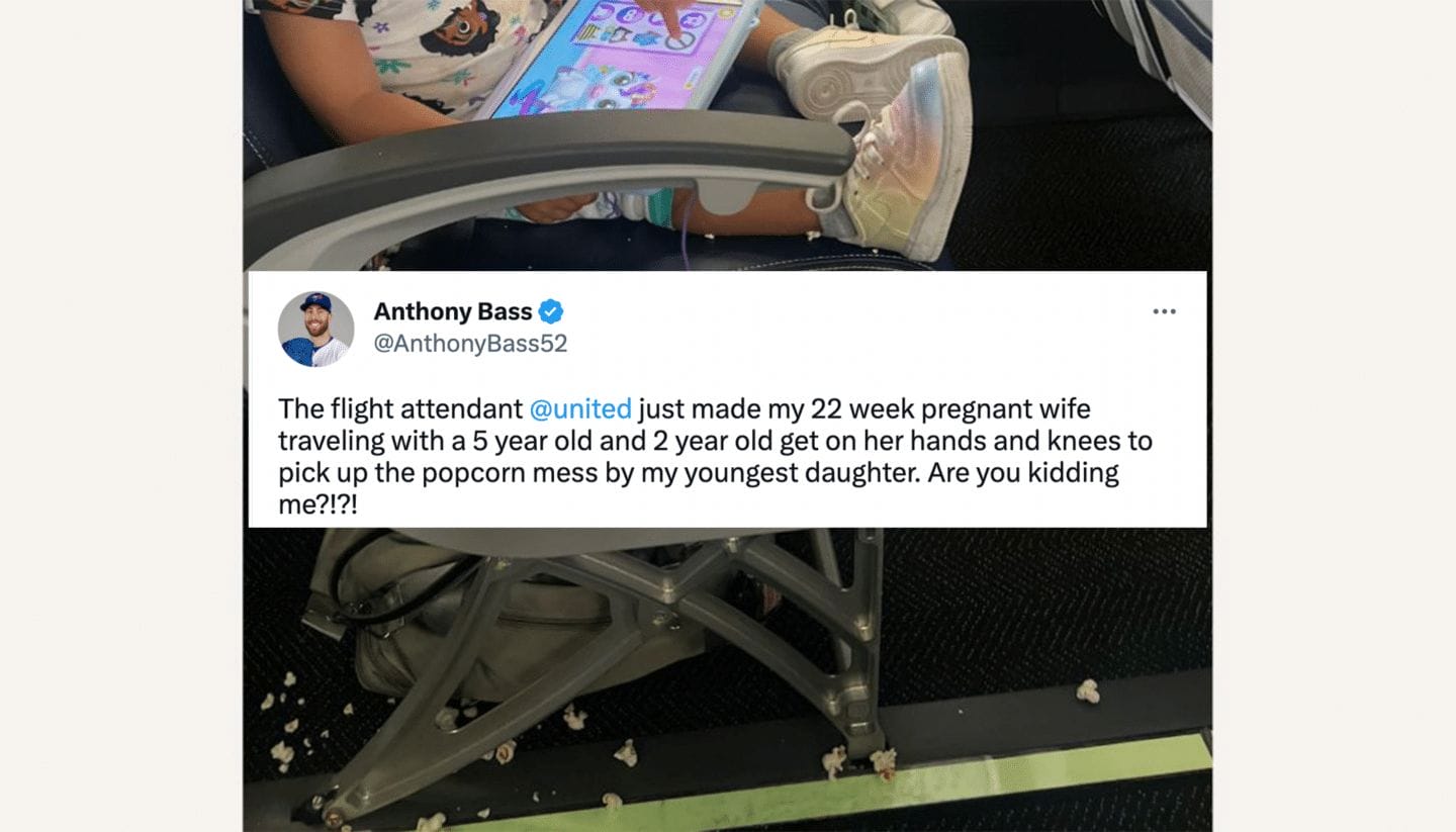 Anthony Bass tweets about wife having to clean up toddler's mess