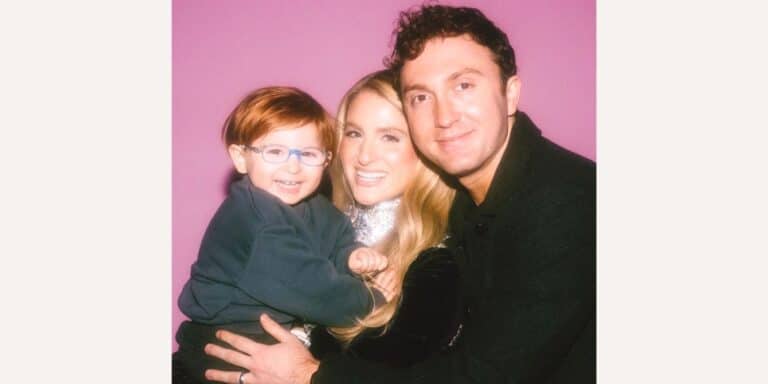 Meghan Trainor and Daryl Sabara with son Riley