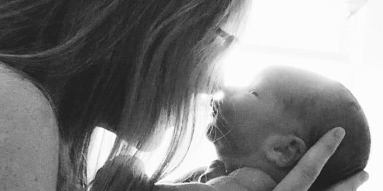 infertility poem mom kissing baby