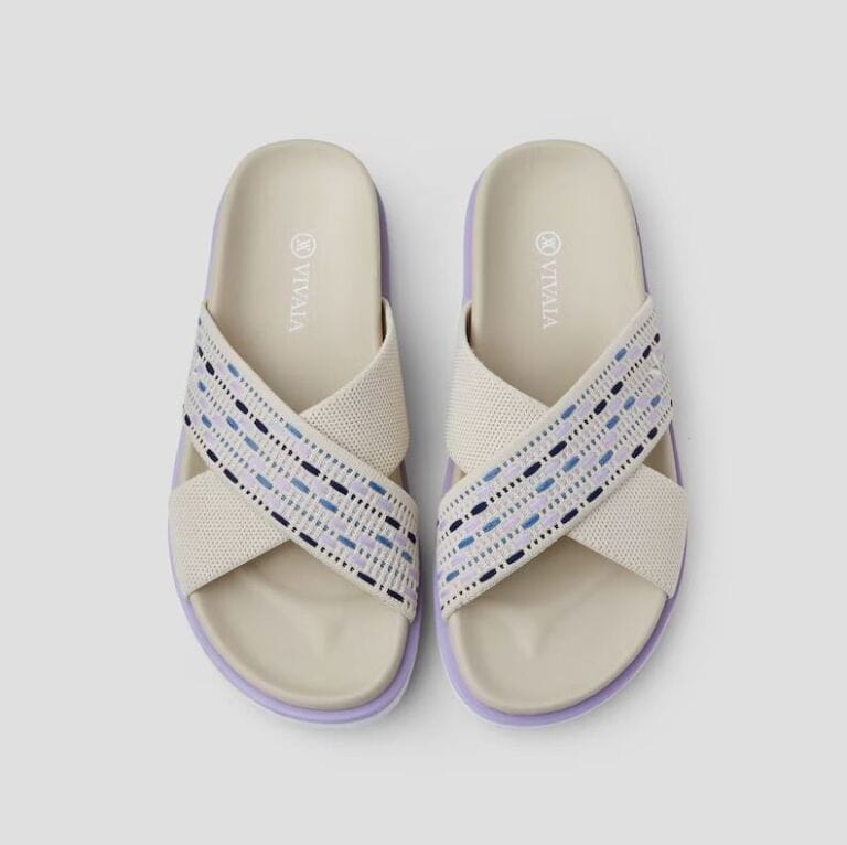 Vivaia Criss Cross Straps Slides