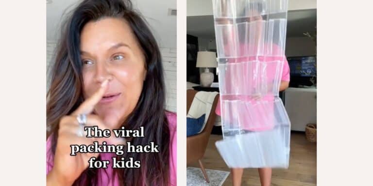 Viral packing hack for kids on TikTok