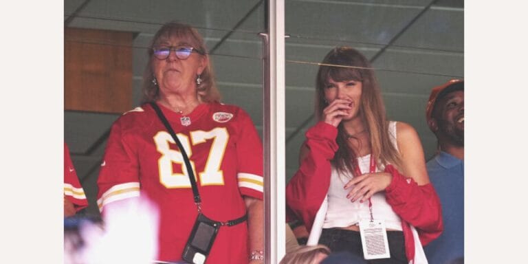 Taylor Swift attends the Chiefs game with Travis Kelce's mom