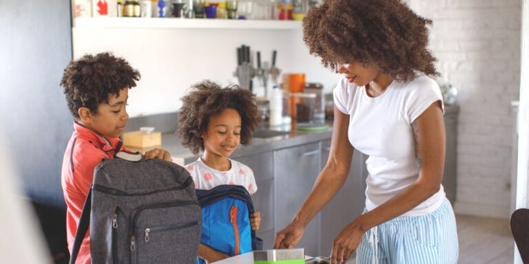 Mom packing lunch