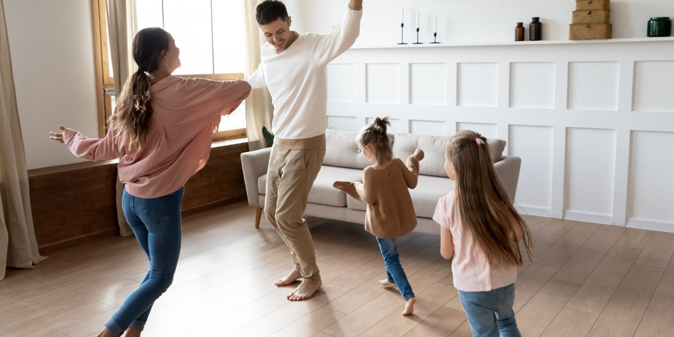 family dancing- get your body moving