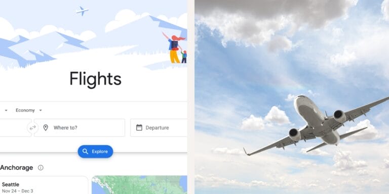 google flights homescreen airplane viral cheap flights hack