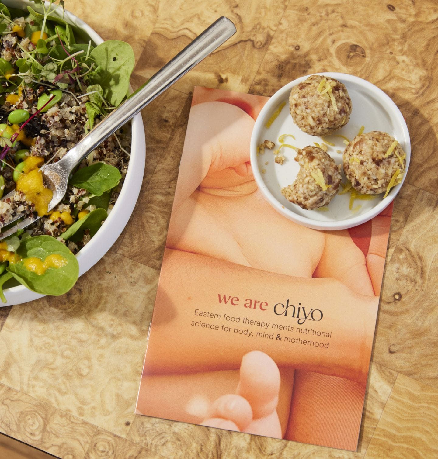 Chiyo booklet and meal - postpartum nutrition