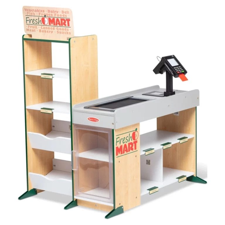 Freestanding Wooden Fresh Mart Grocery Store