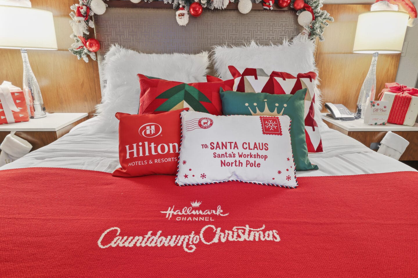 Hilton and Hallmark Channel Santa Summit Suite at Hilton Chicago Bed 2 Motherly