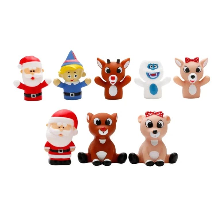 Rudolph the Red-Nosed Reindeer Finger Puppets and Squirt Toy Set