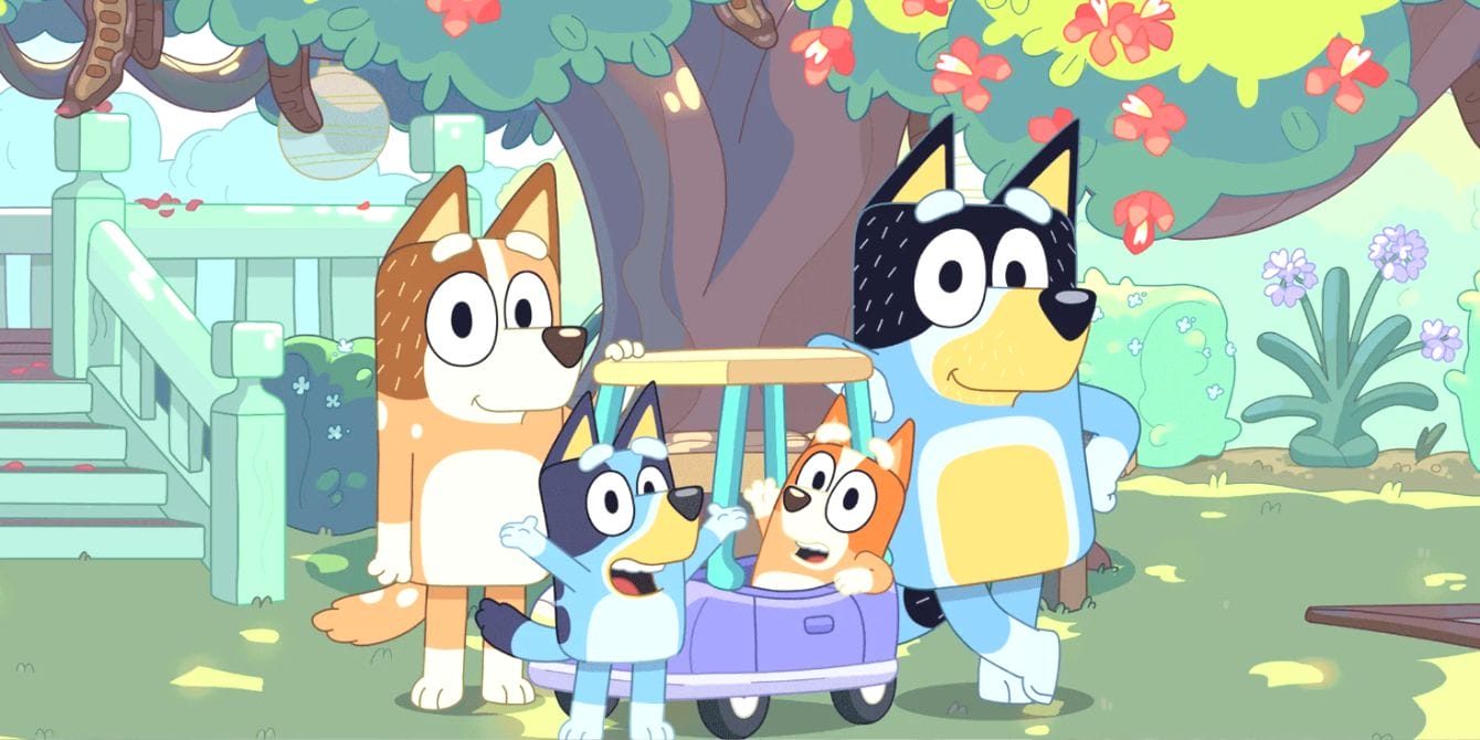 The Heeler family from 'Bluey'