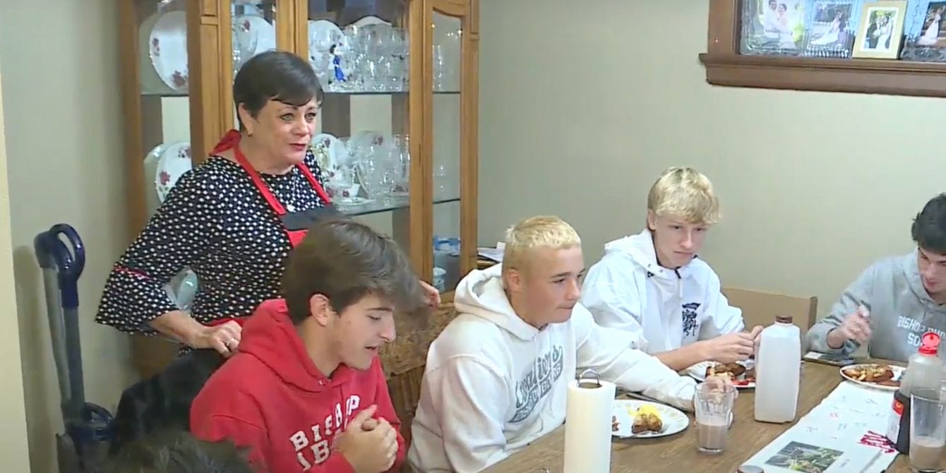 Grandma hosts teen breakfast club