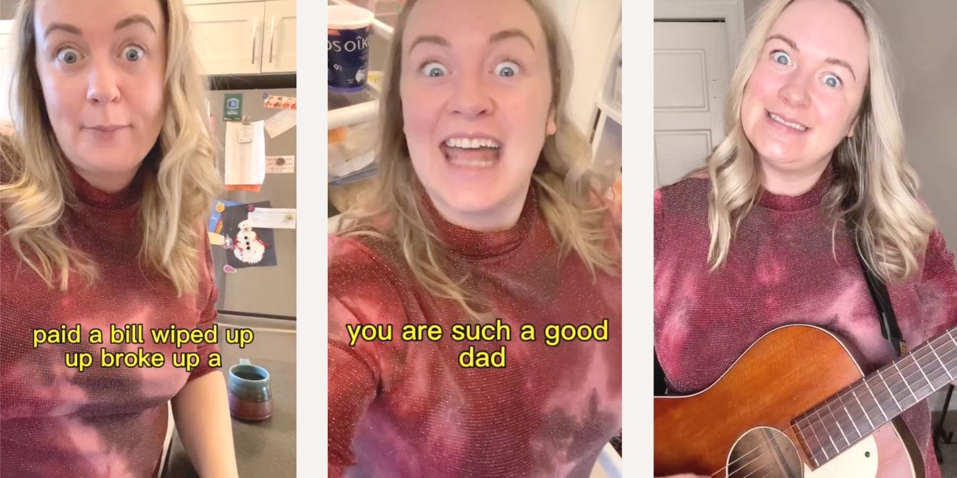 Mom sings 'such a good dad' song