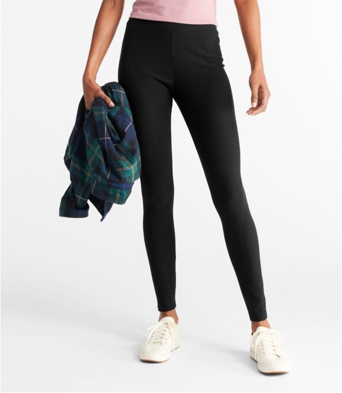 L.L. Bean Women's Perfect Fit Pants Fleece-Backed Leggings