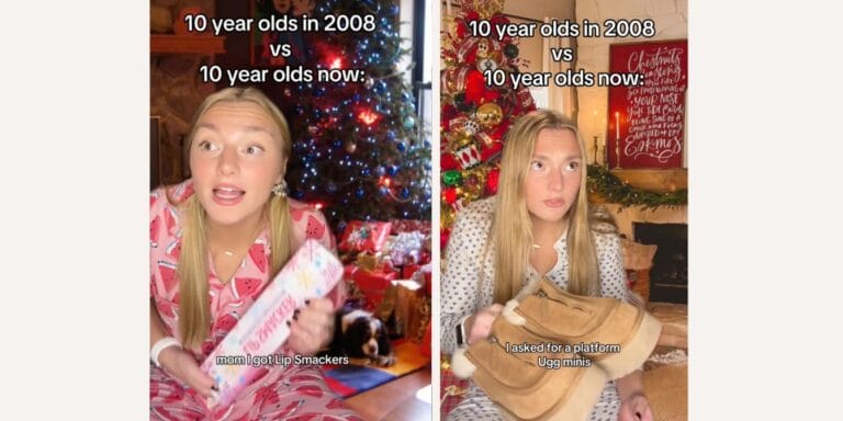 Christmas then vs. now parody