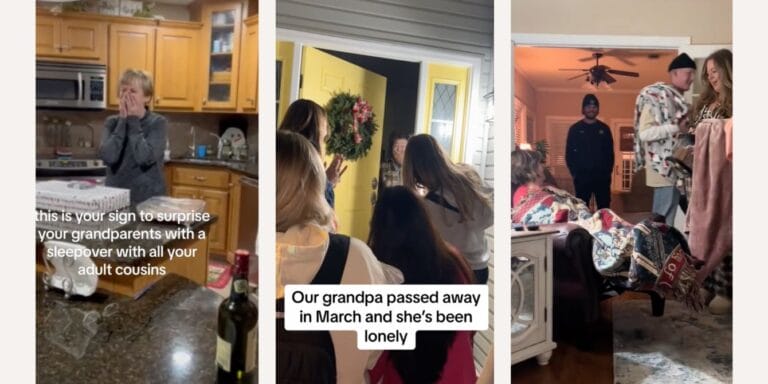 TikTok trend of adult grandkids sleeping over grandparents' house