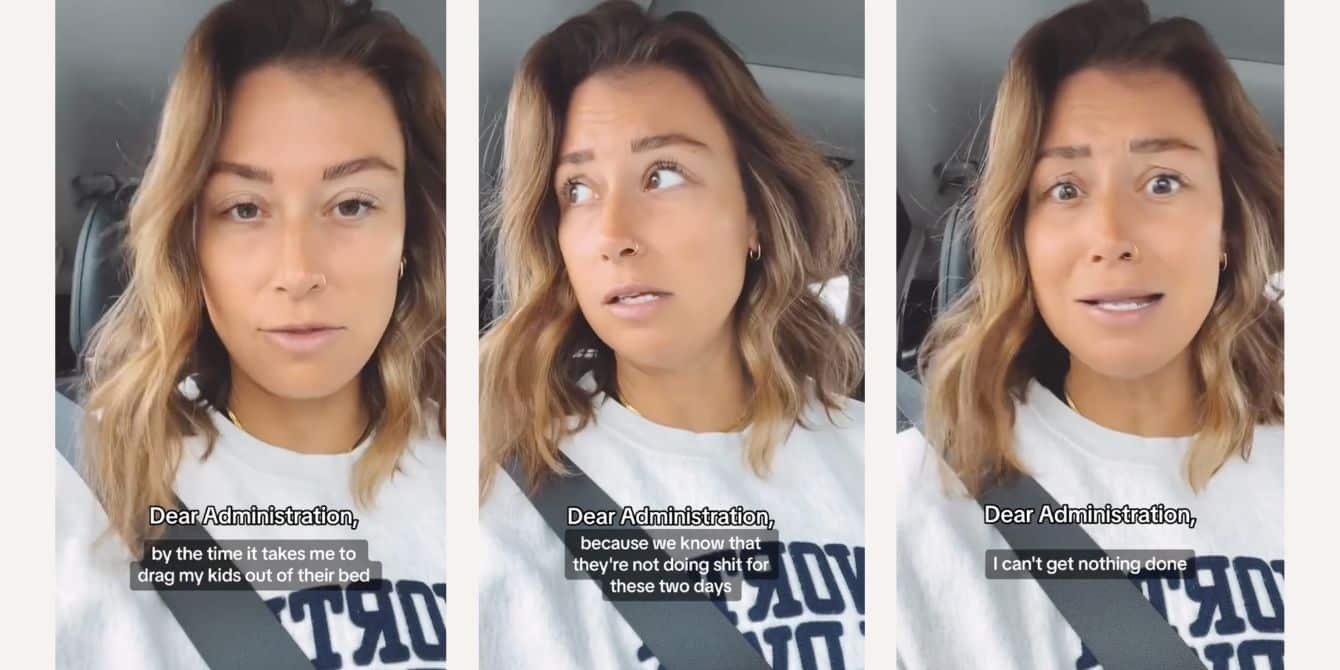 Mom rants about half-days on TikTok