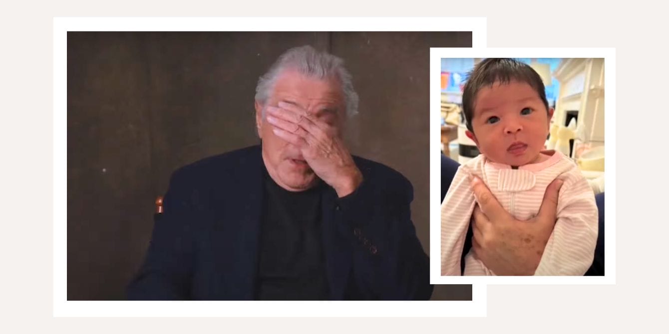 Robert DeNiro gets emotional talking about being a dad