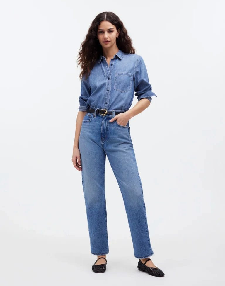 Madewell 90s Straght Crop Jean