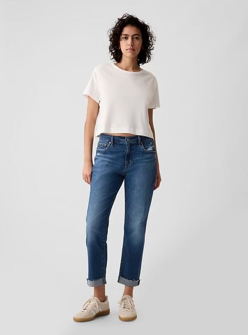 Gap Mid Rise Girlfriend Jeans