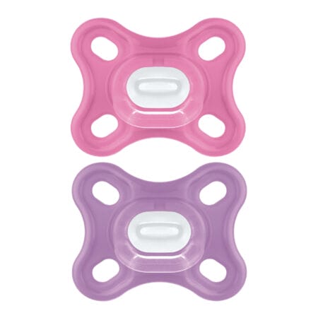 MAM Comfort Pacifier, 2 Pack, Girl