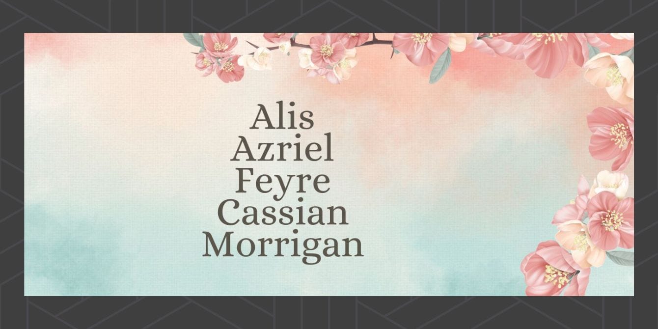 ACOTAR baby names list