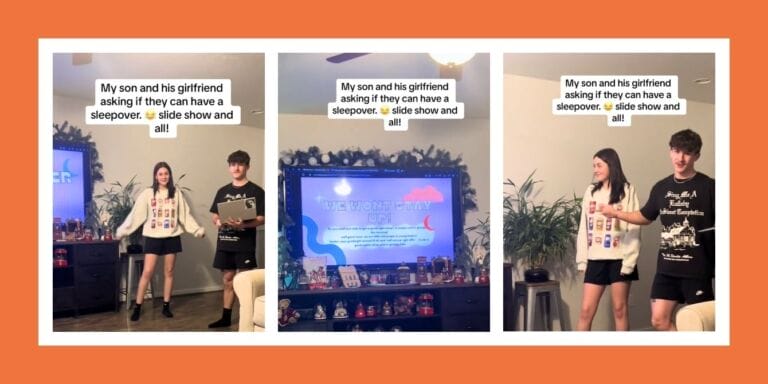 TikTok teens make slideshow about having a sleepover