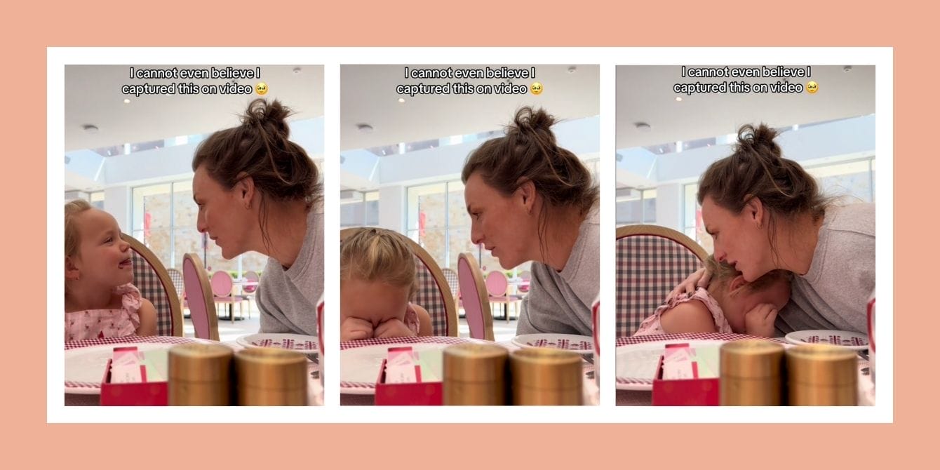 Mom and daughter share emotional moment during birthday celebration