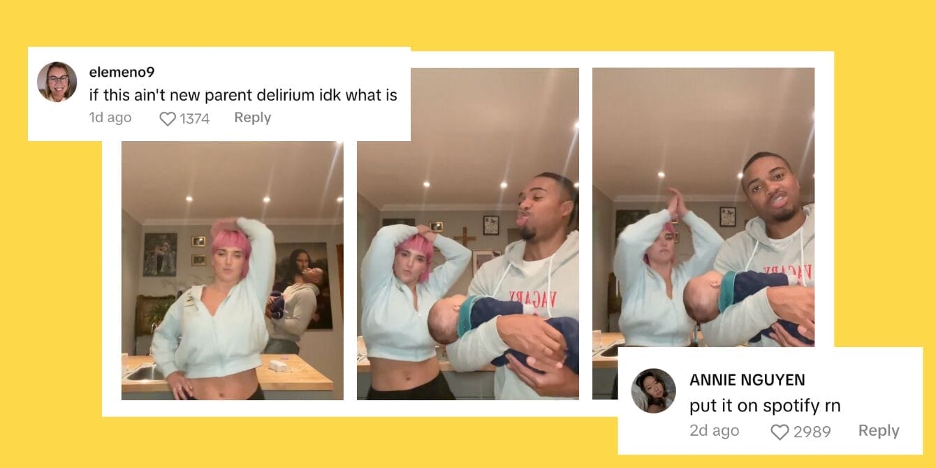 Viral Tiktok: Parents dancing while holding their baby