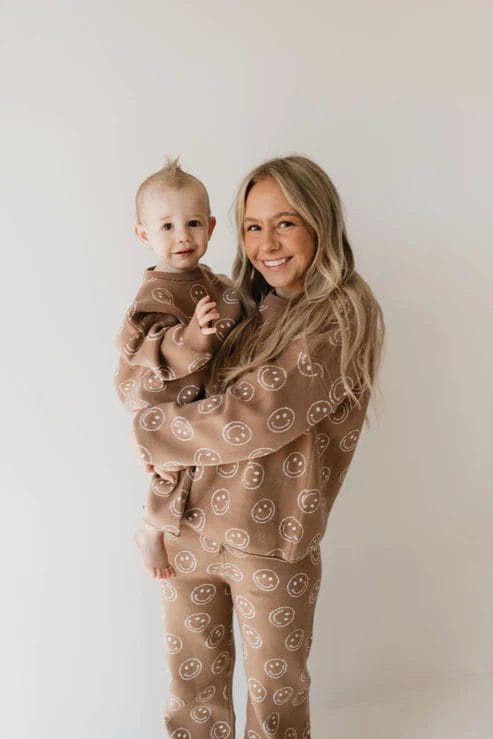 Forever French Women's Knit Pant Set | Tan Just Smile